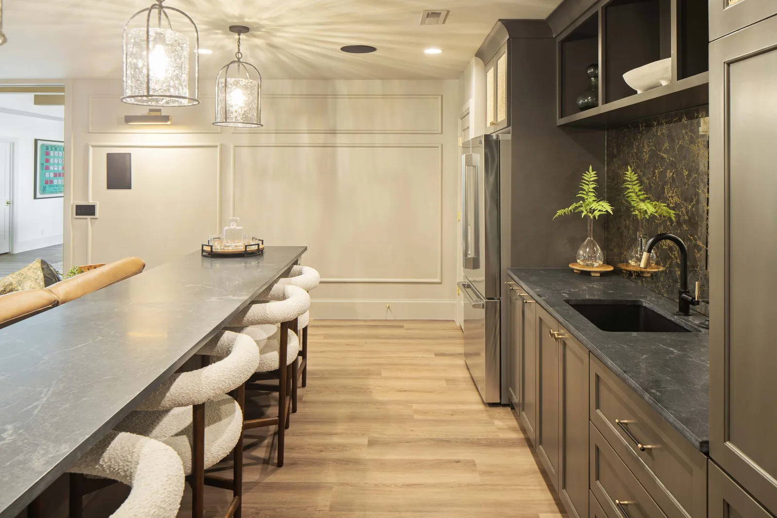Soapstone wet bar