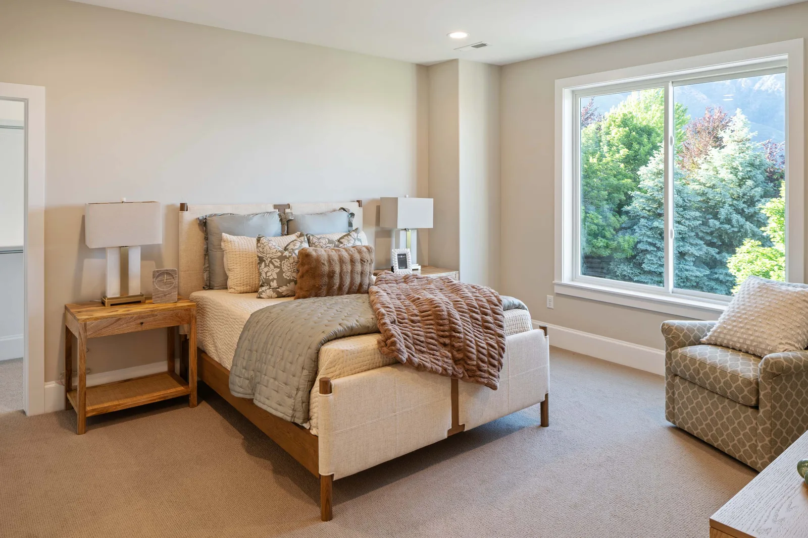 Foothill-view bedroom