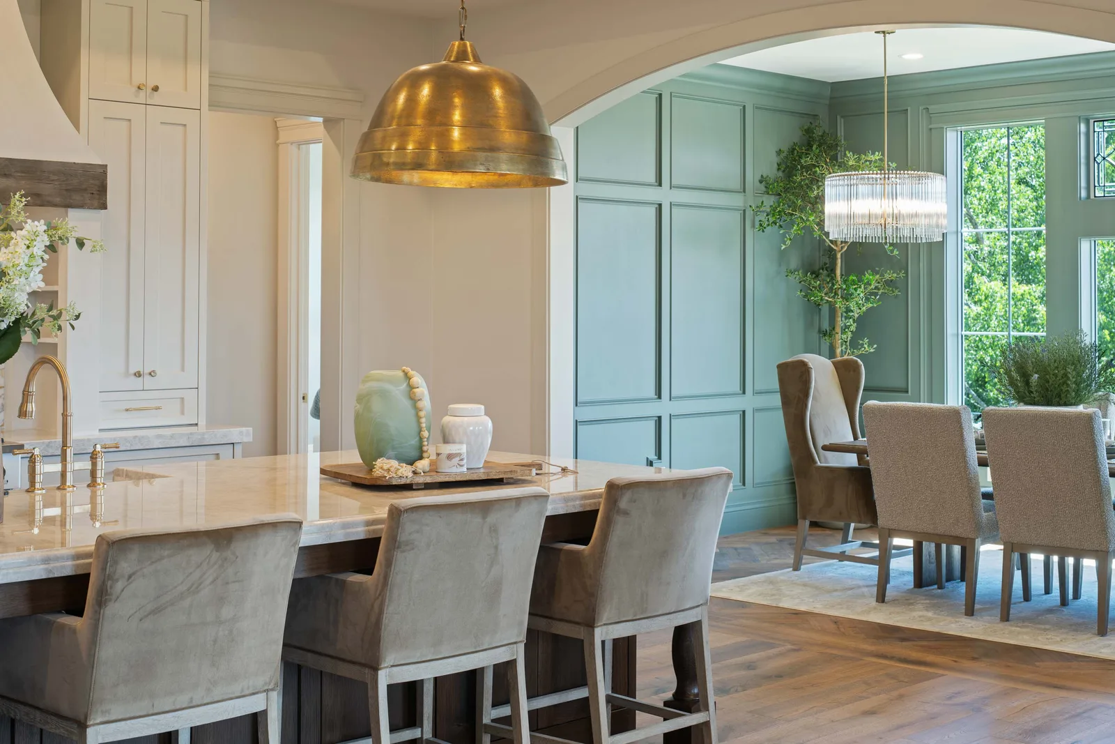Kitchen to dining view