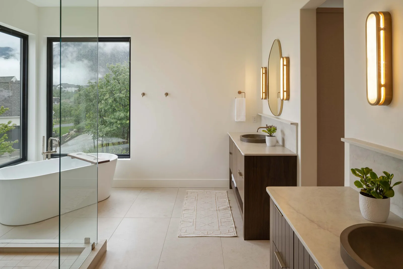 Freestanding Soak Under the View Window